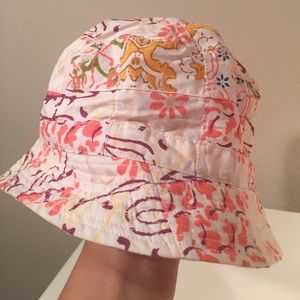 JCrew women’s patchwork bucket style hat